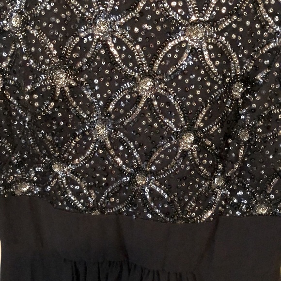 Eliza J black sequined gown. - Picture 2 of 11
